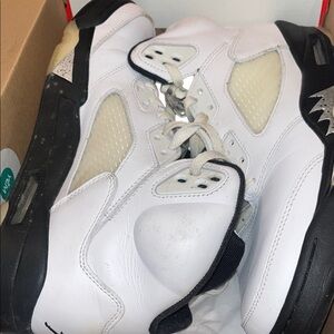 Jordan White and Black Sneakers